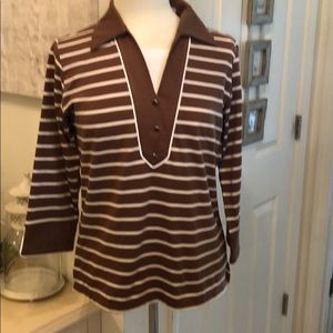 NWOT SZ SM DRAPER’S AND DAMON’S STRIPED TOP